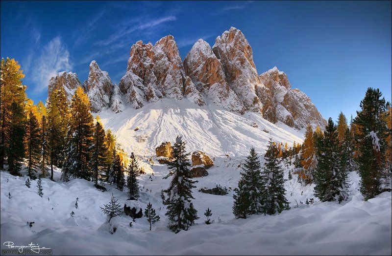Alps, Dolomites, Geisler, Geislerspitzen, Italy, Mountains, South tyrol, Альпы, Гайслер, Горы, Доломитовые, Италия, Снег, Южный тироль Geisler Pinsphoto preview