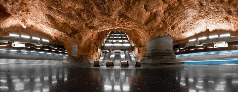 Metro, Patrykignacak, PatrykxIgnacaxUndergrounxStockho, R?dhuset, Stockhom, Sweden, Underground Undergroundphoto preview