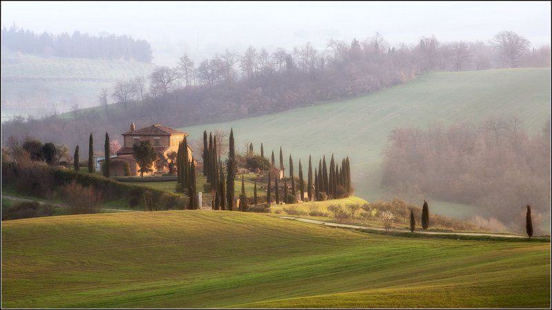 Италия, Кьюзи, Тоскана Золотистые холмы Тосканыphoto preview