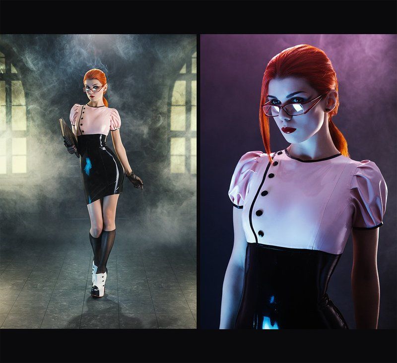 Fetish, Latex, Redhead librarianphoto preview
