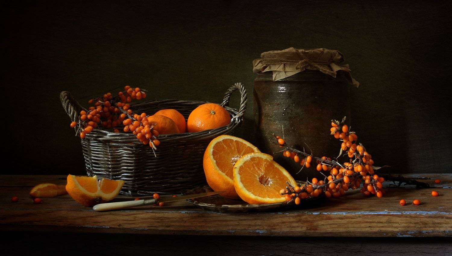 Натюрморт с кислинкой. Автор: Tatyana Karachkova Апельсин, Облепиха, Tatyana Karachkova