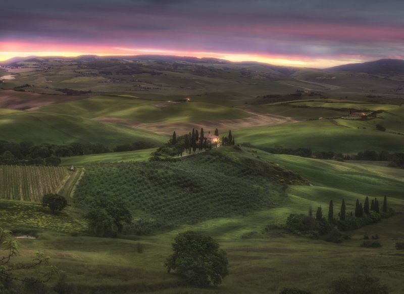 тоскана, italy, tuscany Ранним утром в Тоскане фото превью