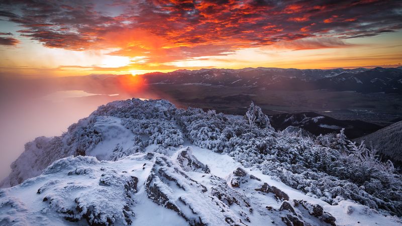 sunrise Winter morningphoto preview