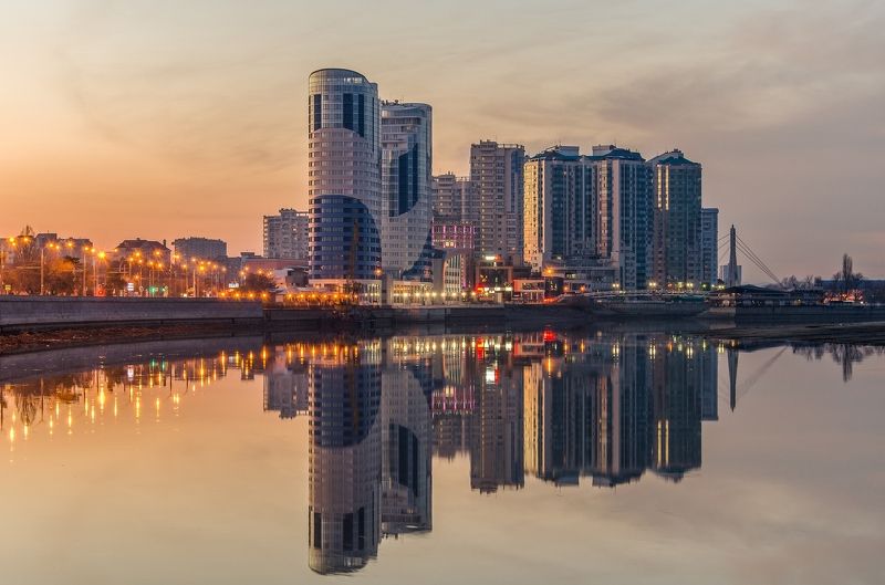 утро, город, набережная Утром на набережнойphoto preview