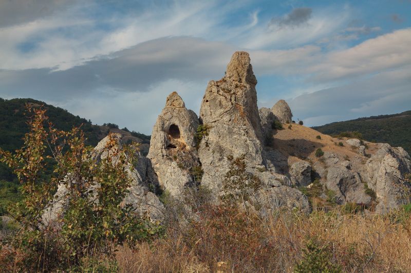 горы, скалы, вечер К вечеру фото превью