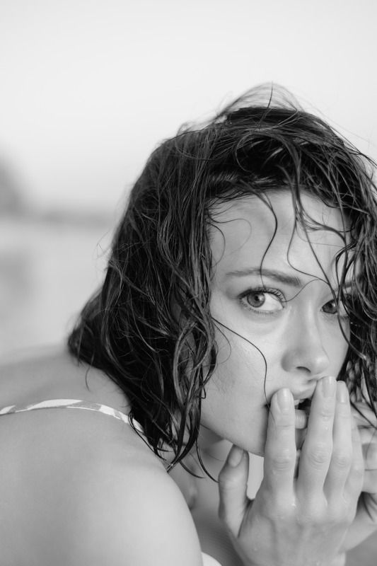 море, закат, девушка, портрет, вода, воздух photo preview