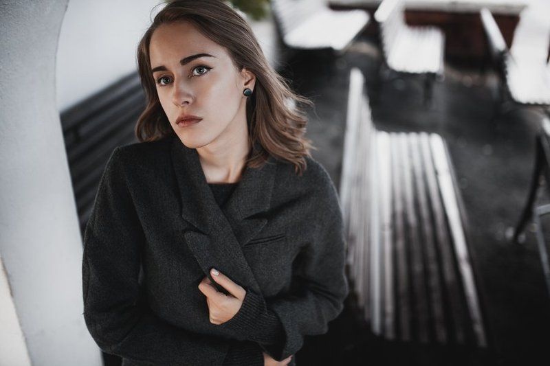 Autumn, Girl, Meloncholy, Portrait, Rain autumn rain melancholyphoto preview