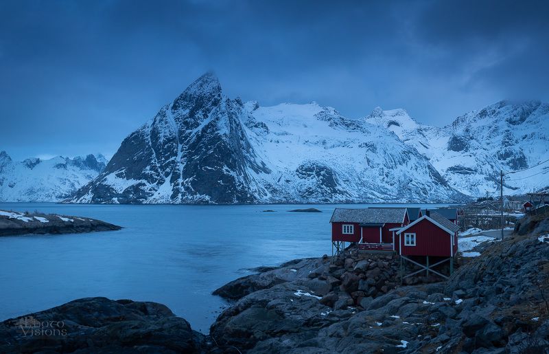lofoten,hamnoy,winter,norway Blue light of wintertimephoto preview