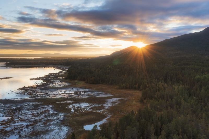 Кандалакша на закатеphoto preview