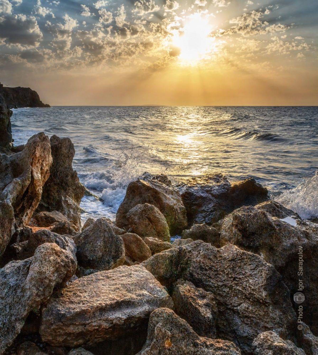 солнце, путешествия, путешествие на автомобиле, природа, прибой, генеральские пляжи, побережье тысячи бухт, пейзаж, панорама, крымское побережье, крым, караларский природном парк, закат, достопримечательности крыма,  бюджетный туризм, бухта мёртвого дельф, Сарапулов Игорь