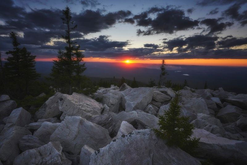 зюраткуль закат zuratkul sunset Закат На Хребте Зюраткуль фото превью