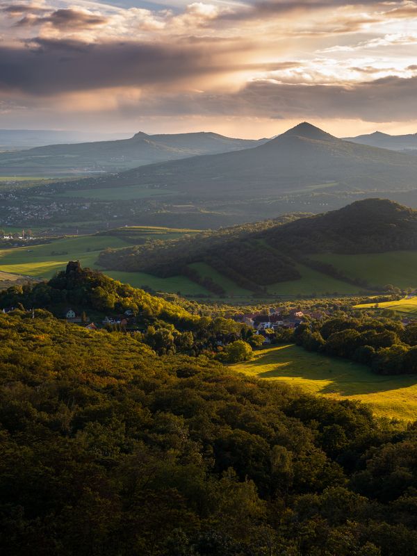 czech,czechia,central bohemian uplands,autumn,sunset,hills,skies Central Bohemian Uplandsphoto preview