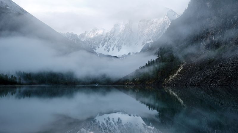 алтай, нижнеешавлинскоеозеро, шавлинскиеозёра, горы, республикаалтай Мечта в туманеphoto preview