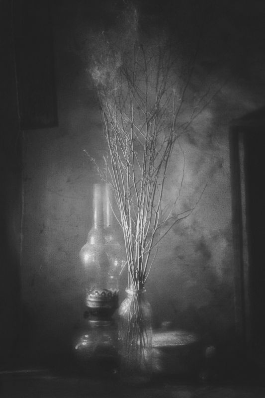 натюрморт, лампа, чёрно-белое, настроение Старая лампаphoto preview