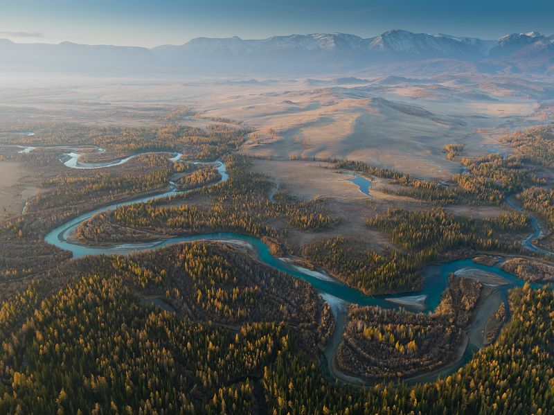 Горный Алтай, Чуя, Северо-Чуйский хребет, Курайская степь Осень в Курайской степи фото превью