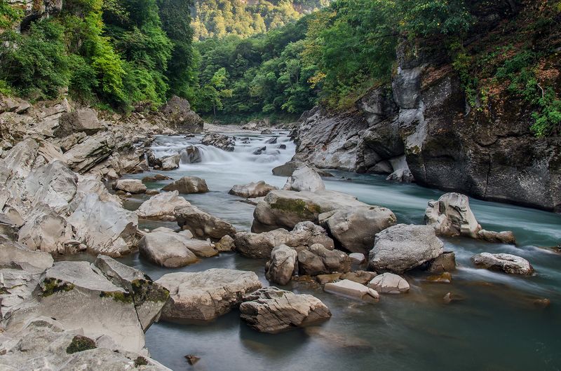 осень, река белая, адыгея photo preview
