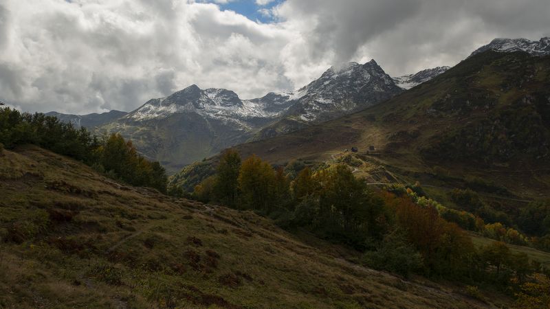 пейзаж, горы, природа, абхазия, апсны, небо, осень, mountains, clouds, nature, abkhazia, autumn Аԥсныphoto preview