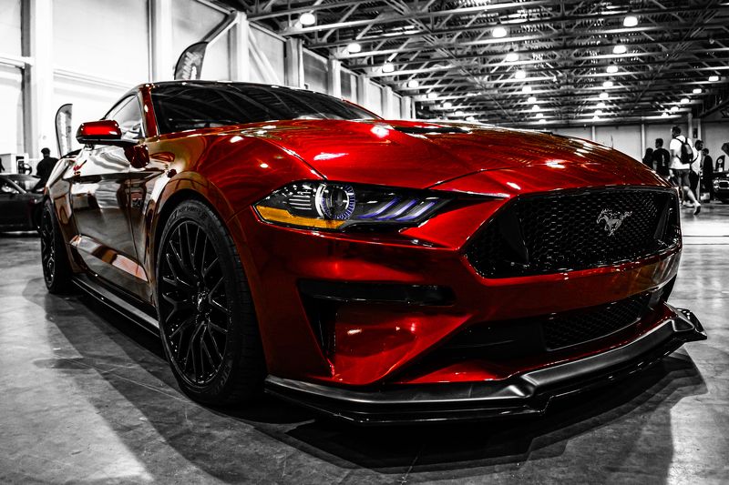 авто автомобиль машина тачка Mustang car красный спорт photo preview