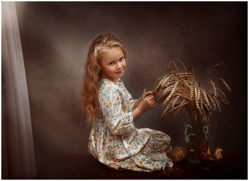 дети, девочка, утро, солнце, малышка Ариночкаphoto preview