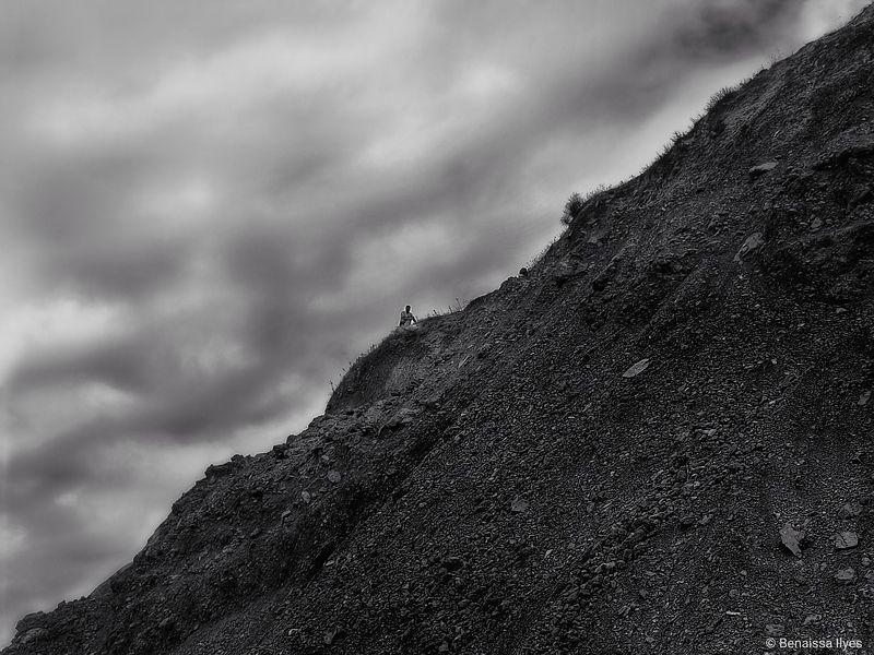 black and white, landascape, clouds, monochrome Climb to the topphoto preview