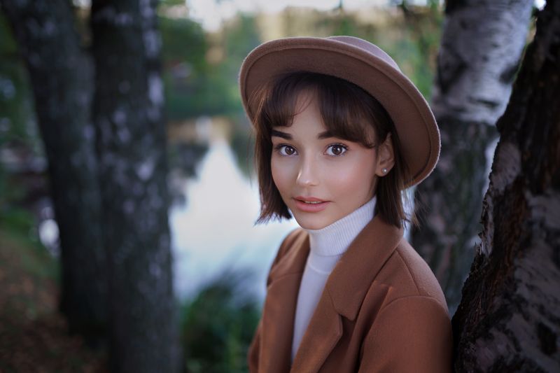 осень, глаза, шляпка Лилия фото превью