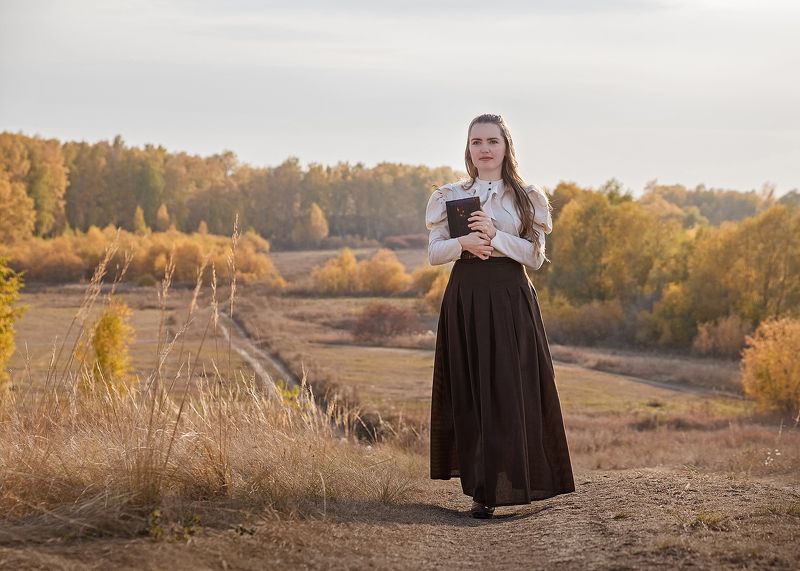 осень, желтые листья, сухая трава Тёплая осеньphoto preview