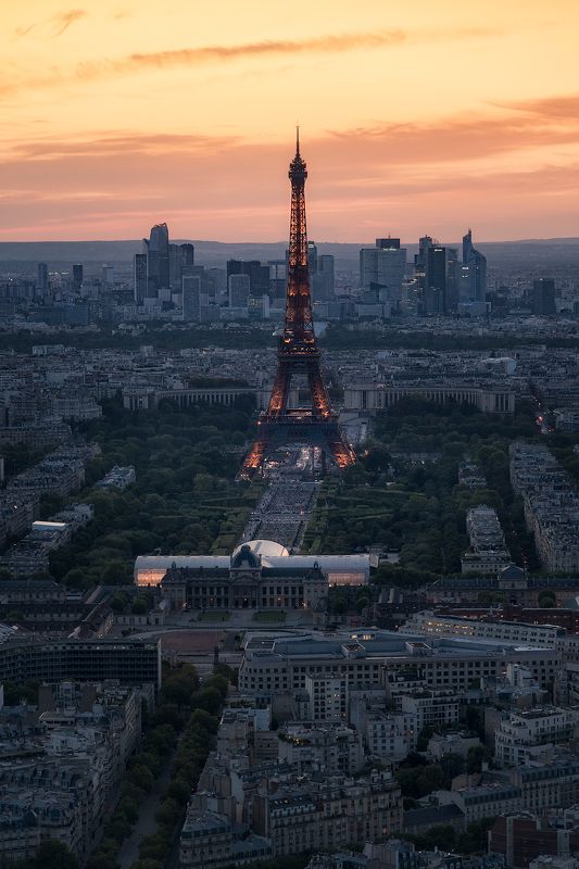 закат, рассвет, вечер, город, башня, эйфелева башня, париж, франция, city, cityscape, sunset, sunrise, dusk, paris, france, tower, eiffel tower photo preview
