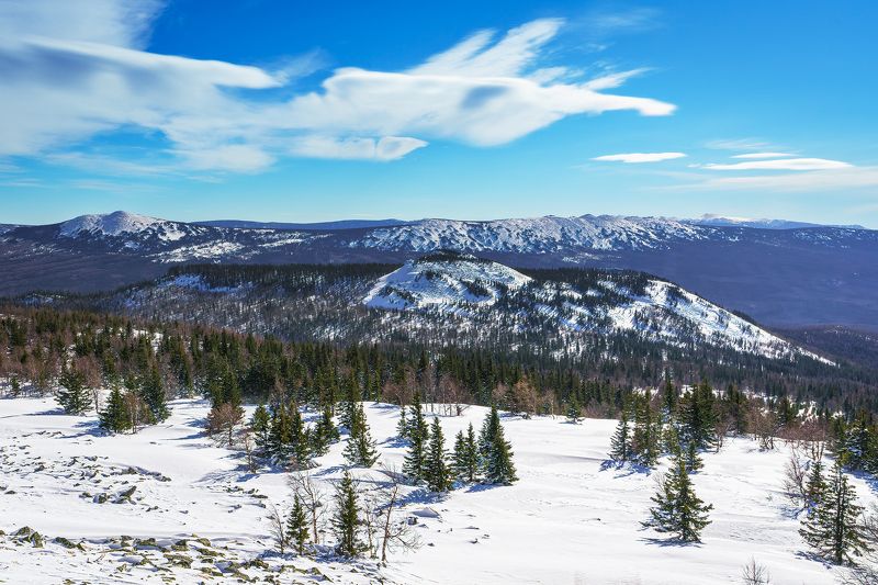 южный урал, нургуш, малый нургуш Хребет Малый Нургуш на Южном Уралеphoto preview