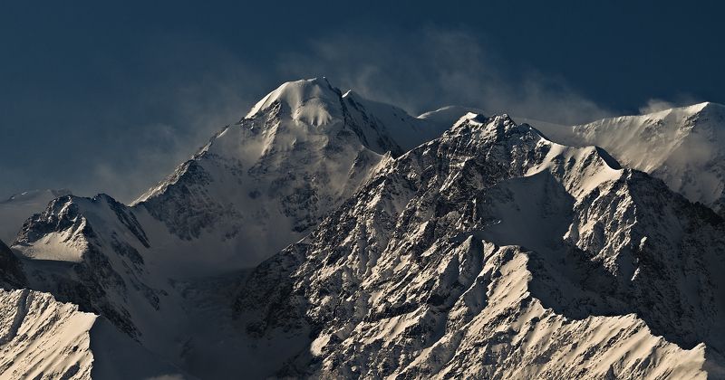 Berge, Mountains, Russland, Алтай, Горы, Зима, Метель, Небо, Северо-чуйский хребет, Снег Северо-Чуйскийphoto preview
