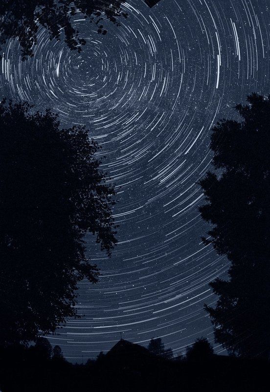 звезды, ночная съемка Звездокружениеphoto preview