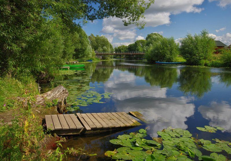 Река с облакамиphoto preview