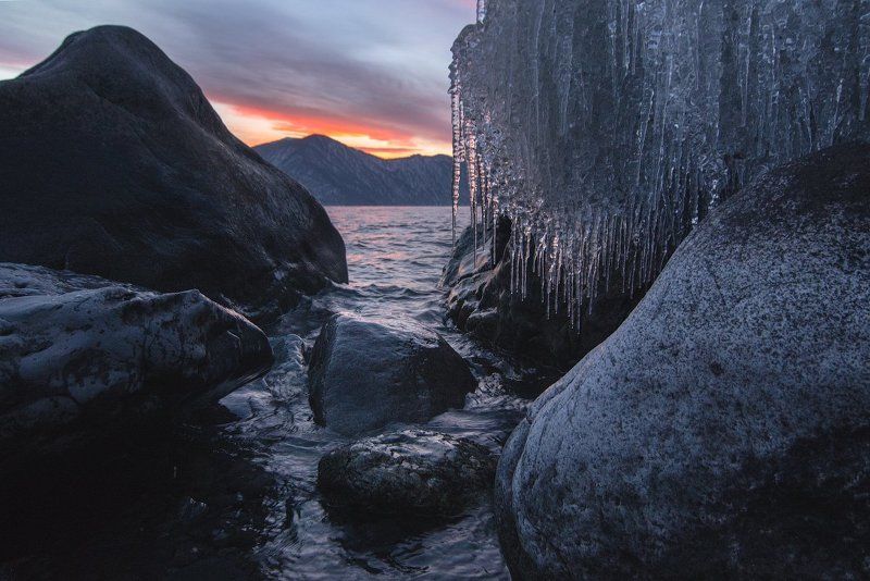 Алтай, Алтайский заповедник, Телецкое озеро Льды Телецкого озера.photo preview