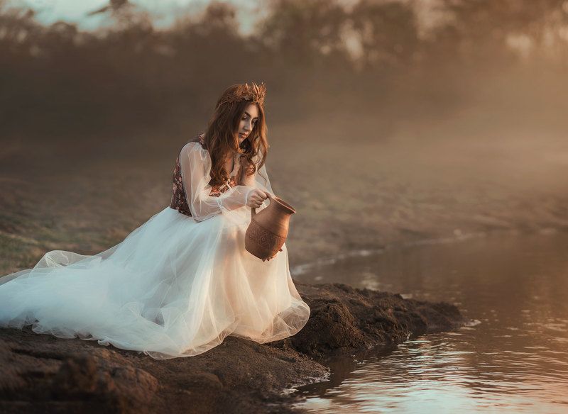 fineart, portrait, autumn, girl Autumn queenphoto preview