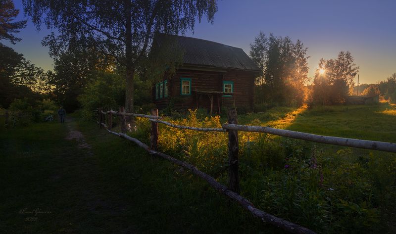 костромская область, кострома, островский район, щелыково, никола-бережки, село, деревня , вечер Летний вечер пахнет скошенной травой. с.Никола-Бережкиphoto preview