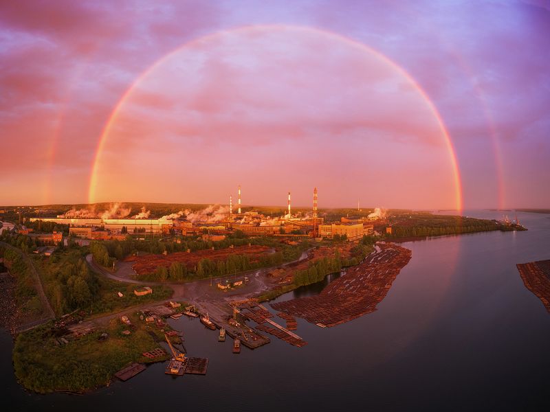 Радуга над комбинатомphoto preview