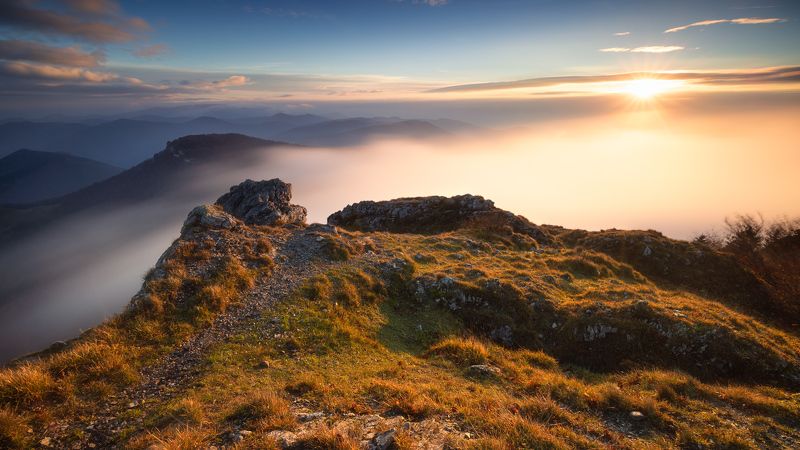 sunrise Morning on the mountainphoto preview