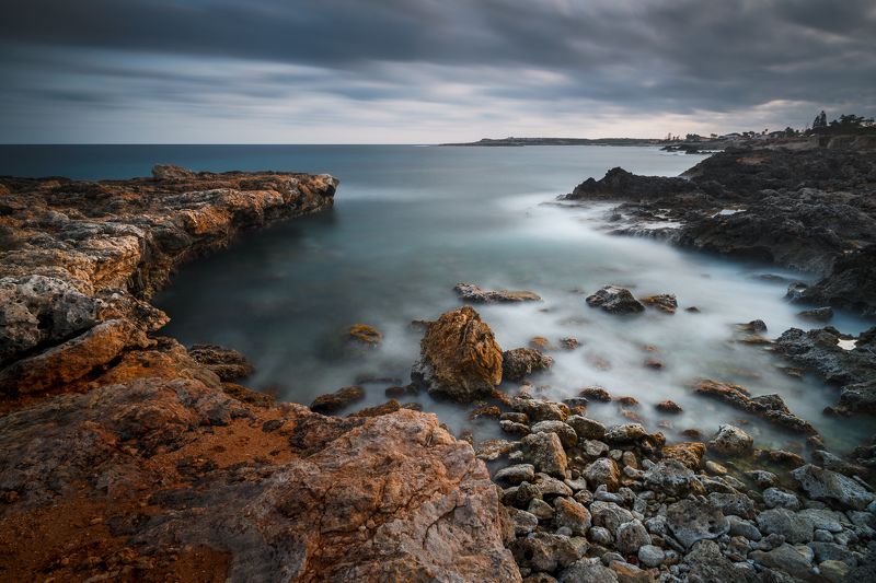 sunset, photo, seascape, landscape, 35awards, sicilia, longexposure Oltre la spiaggiaphoto preview
