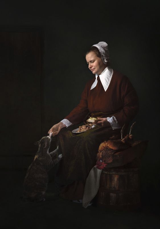 Завтрак кошкиphoto preview