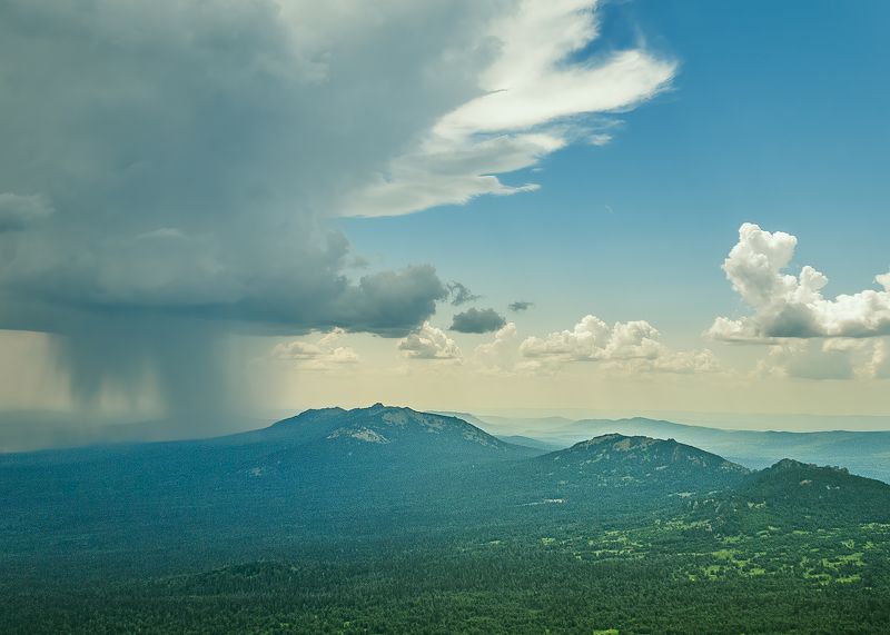 нары, башкирия, южный урал, урал Июньская гроза на хребте Нары, Южный Уралphoto preview