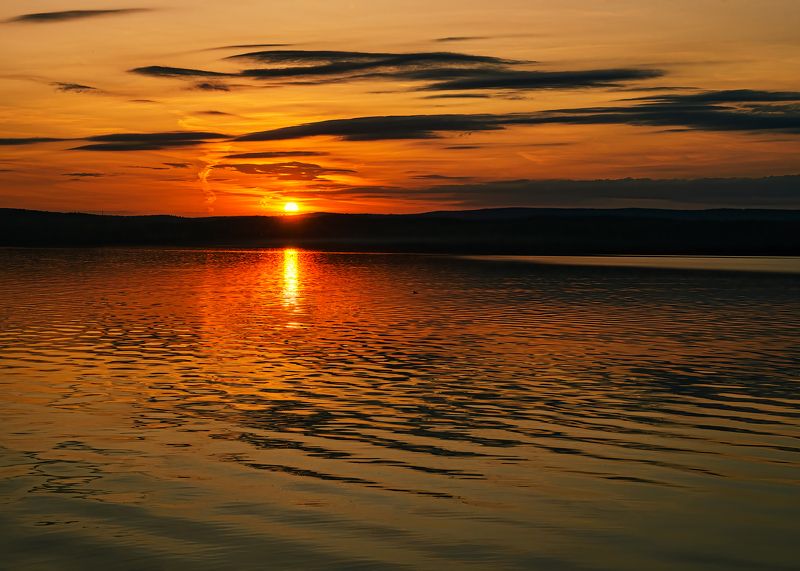 таватуй, закат, средний урал, урал Закат над Таватуемphoto preview