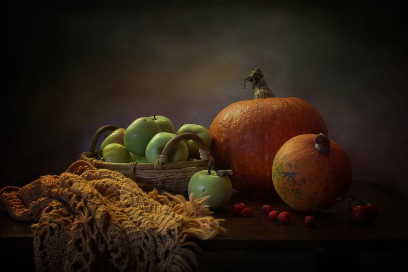 осень, тыквы, натюрморт Этюды с тыквамиphoto preview