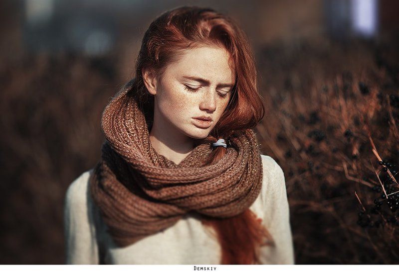 девушка, рыженькая, модель, веснушки ***photo preview