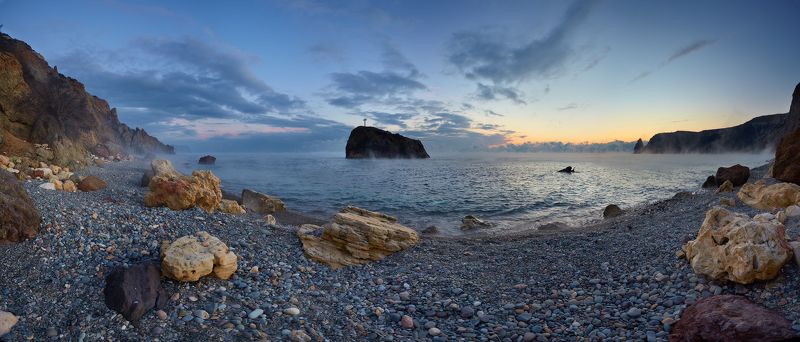 крым фиолент море Морозным вечером на Фиоленте фото превью