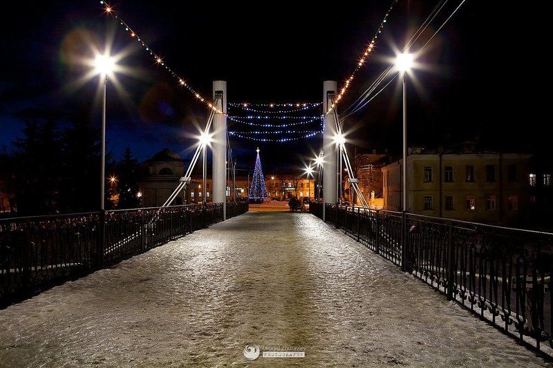 Мост, Пешеходный, Торжок Пешеходный мост в Торжкеphoto preview