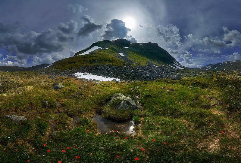 Долина вулканов, Республика Бурятия, Россия Перевал.photo preview