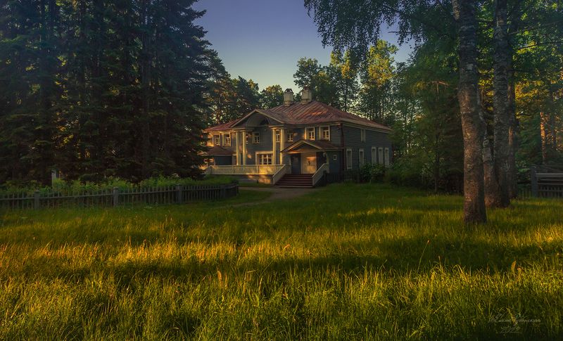 кострома, щелыково, усадьба, архитектура Рассвет в Щелыковоphoto preview