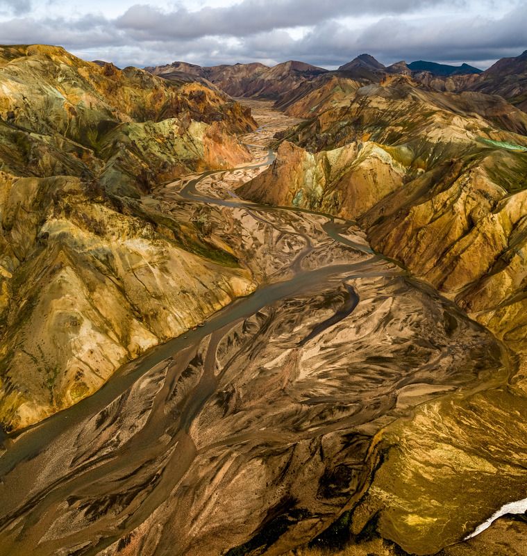 аэрофотосъёмка,пейзаж,река,landmannalaugar,jökulgil,iceland Jökulgilphoto preview