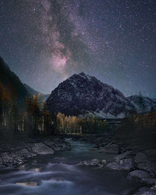 Ночь, долина Актру, сентябрь 2022photo preview