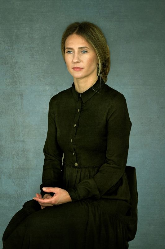 #женскийпортрет #портрет Дама в зеленомphoto preview