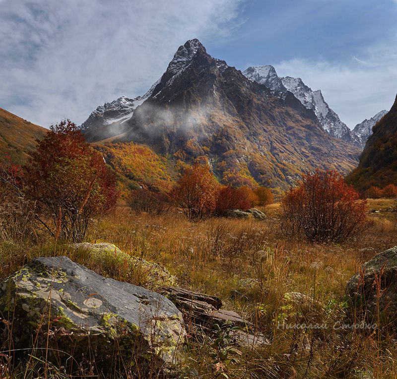 кавказ горы домбай ульген осень *** фото превью